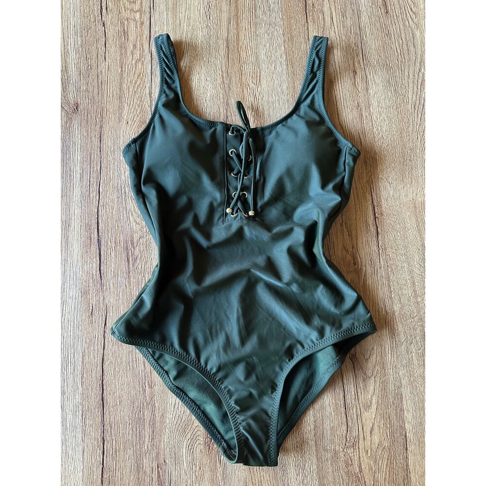 Mossimo Women's Green One Piece Swimsuit Size Small NWT